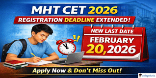 MHT CET 2026 Registration Deadline Extended; Apply Before Feb 20 @cetcell.mahacet.org